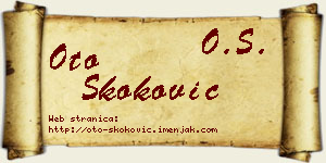 Oto Skoković vizit kartica